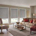 Graber Roller Shades in Sitting Room