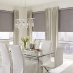 Roller Shades in Dining Room With Cassette Head Rail