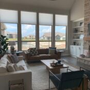 Motorized custom light filtering roller shades by Hunter Douglas help give privacy as well as cut the heat. We have many different patterns and colors for you to choose from. Custom Light Filtering Roller Shades